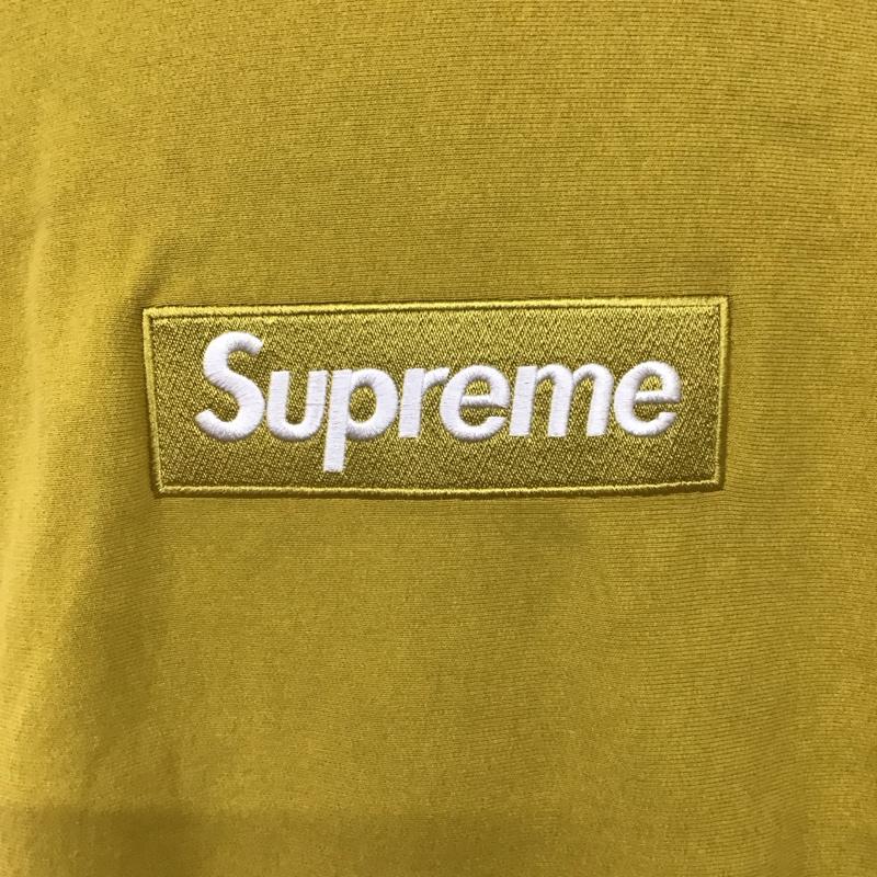 シュプリーム Supreme トレーナー 長袖 18AW BoxLogoCrewneck ボックスロゴクルーネックスウェット 長袖トレーナー XL ロゴ、文字 黄 / イエロー /  メンズ USED 古着 中古 10118070