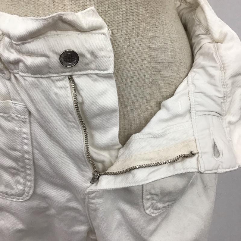 ザラ ZARA パンツ デニム、ジーンズ 5862 070 712 コットン テーパード ワイドパンツ 無地 オフホワイト / オフホワイト /  レディース USED 古着 中古 10119626