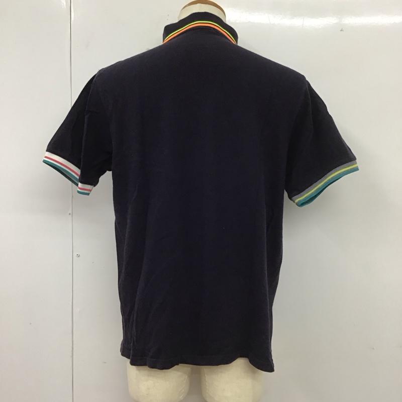 フレッドペリー FRED PERRY ポロシャツ 半袖 M8173 Crazy Colour 42 ワンポイント 紺 / ネイビー /  メンズ USED 古着 中古 10112677
