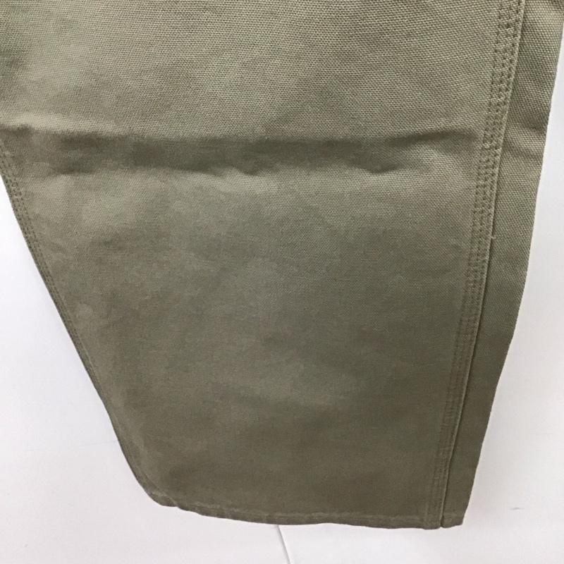 カーハート Carhartt パンツ ワークパンツ、ペインターパンツ B11-DES WASHED-DUCK WORK DUNGAREE 42×32 ロゴ、文字 ベージュ / ベージュ /  メンズ USED 古着 中古 10110818