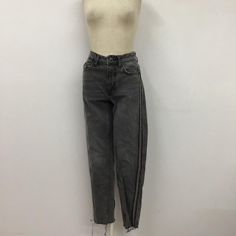 ザラ ZARA パンツ デニム、ジーンズ デニムパンツ スリムパンツ ストレッチパンツ ジーンズ 32インチ 無地 黒 / ブラック /  レディース USED 古着 中古 10122406