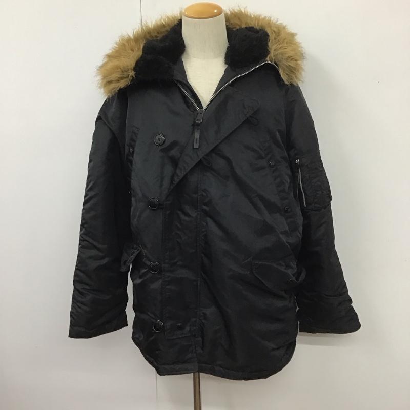 アルファインダストリー Alpha Industries ジャケット、上着 ジャンパー、ブルゾン XL 無地 黒 / ブラック /  メンズ USED 古着 中古 10110425
