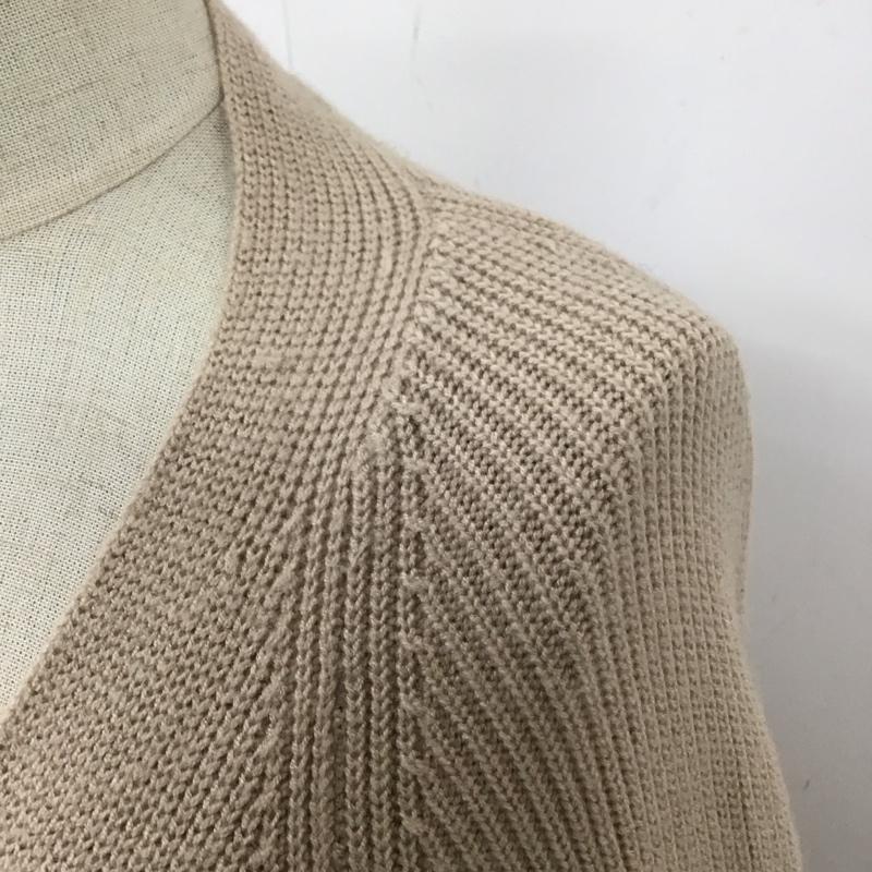 ザラ ZARA カーディガン 長袖 5536 117 711 ガウン S 無地 ベージュ / ベージュ /  レディース USED 古着 中古 10118463