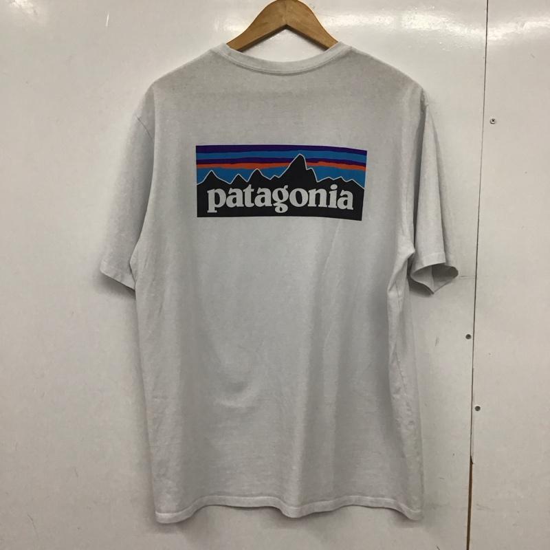 パタゴニア patagonia Tシャツ 半袖 38504sp20 バックプリントTシャツ 半袖カットソー M ロゴ、文字 白 / ホワイト /  メンズ USED 古着 中古 10150386