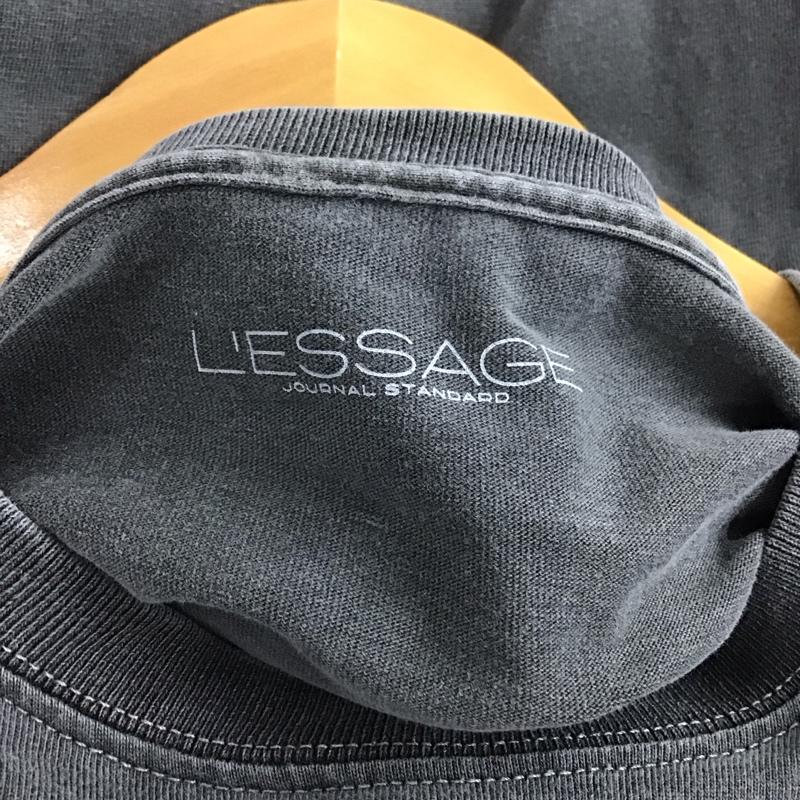 ジャーナルスタンダードレサージュ journal standard L essage Tシャツ 半袖 半袖カットソー プリントTシャツ クルーネックカットソー FREE プリント ダークグレー / ダークグレー /  メンズ USED 古着 中古 10145975