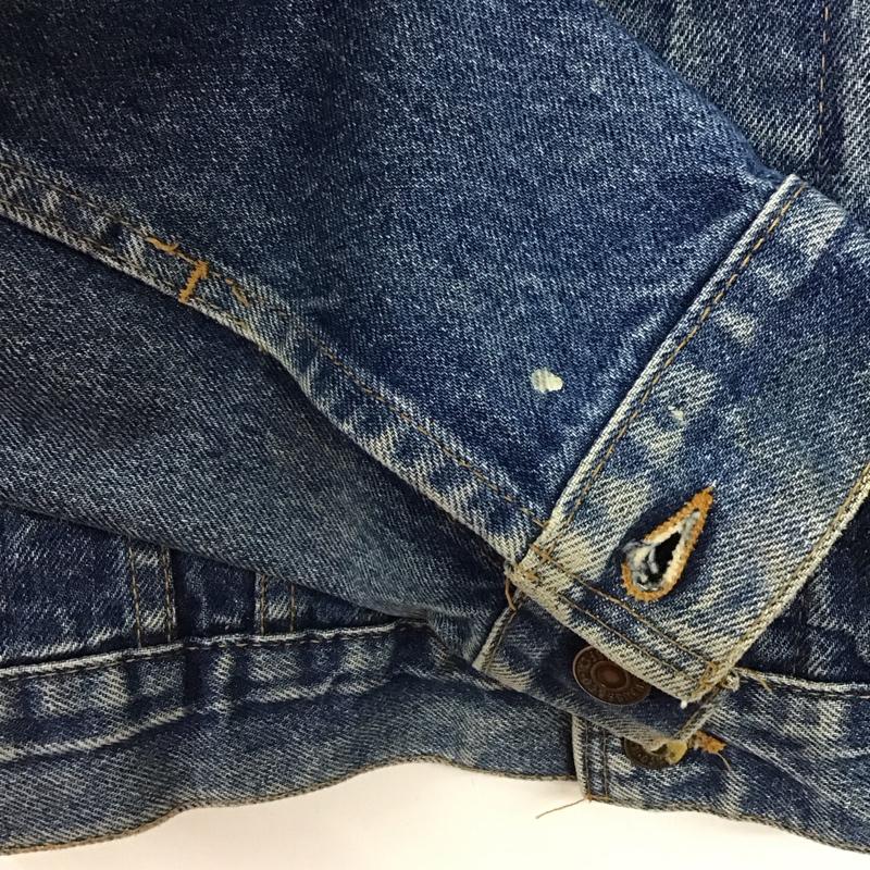 リーバイストラウスアンドコー Levi Strauss & co. ジャケット、上着 ジャンパー、ブルゾン デニムジャケット Gジャン アウター カジュアルジャケット 40 ダメージ加工 インディゴ / インディゴ /  メンズ USED 古着 中古 10150288