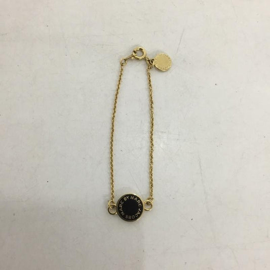 マークジェイコブス MARCJACOBS アクセサリー ブレスレット、バングル メダリオン ロゴ、文字 黒 / ブラック / X 金 / ゴールド /  レディース USED 古着 中古 10137863