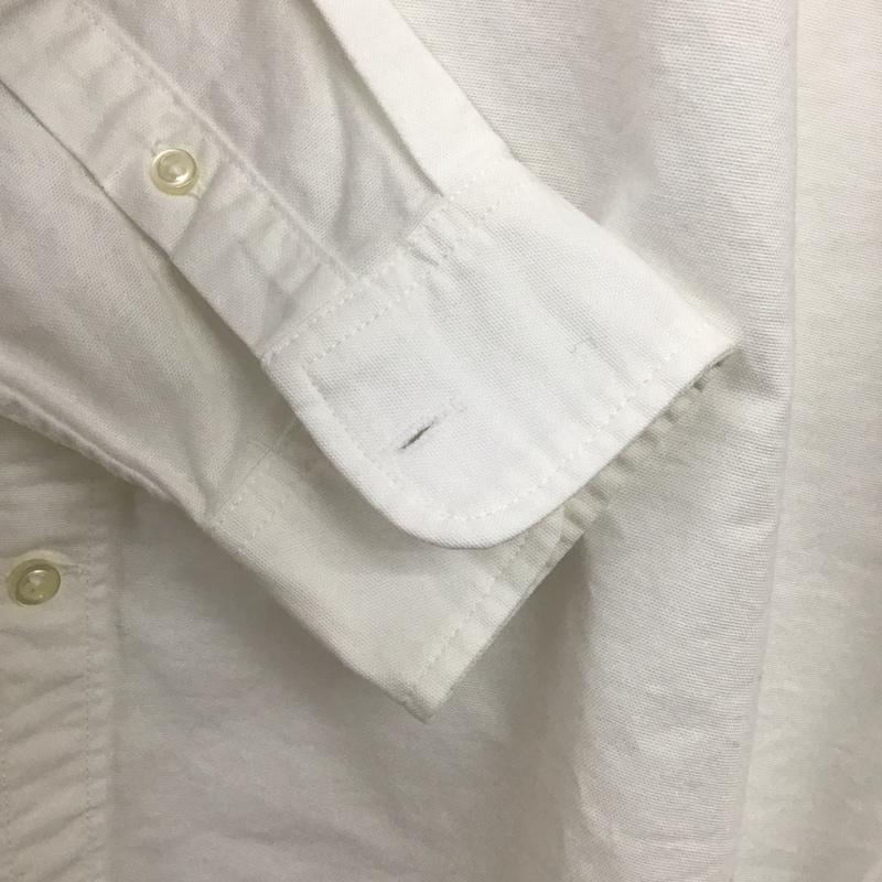 ギャップ GAP シャツ、ブラウス 長袖 長袖シャツ 無地シャツ カラーシャツ ボタンダウンシャツ XS ロゴ、文字 白 / ホワイト /  メンズ USED 古着 中古 10148111