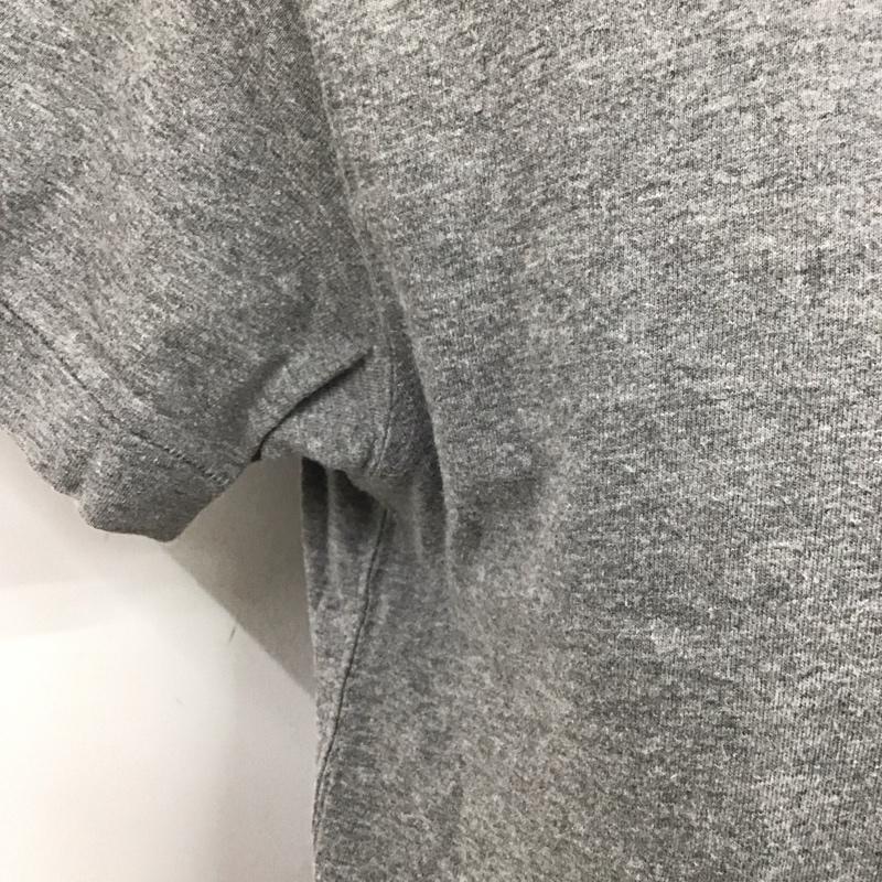 ヤマネ YAMANE Tシャツ 半袖 半袖カットソー クルーネックカットソー プリントTシャツ 40 ロゴ、文字 灰 / グレー /  メンズ USED 古着 中古 10125739