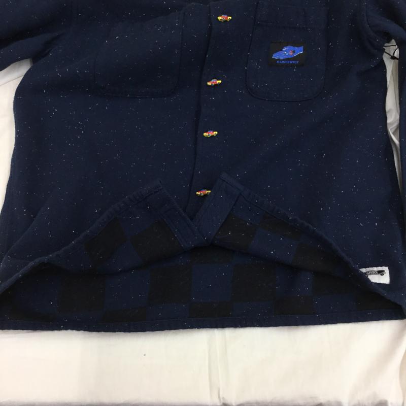 バンズ VANS シャツ、ブラウス 長袖 S  青 / ブルー /  メンズ USED 古着 中古 10110702
