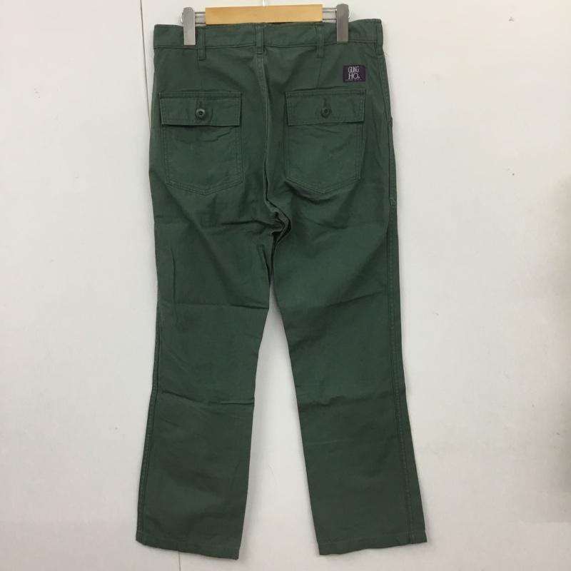 ガンホー GUNG HO パンツ ワークパンツ、ペインターパンツ ワークパンツ ワイドパンツ カジュアルパンツ ミリタリーパンツ 無地 カーキ / カーキ /  メンズ USED 古着 中古 10115645