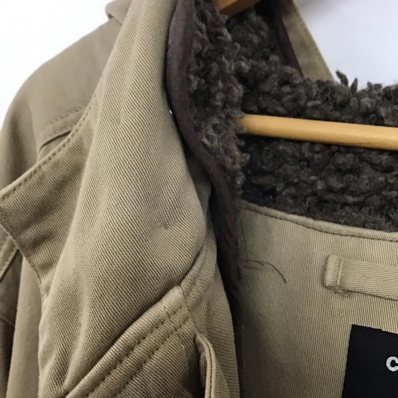 カバンドズッカ CABANE de ZUCCa ジャケット、上着 ジャンパー、ブルゾン ジップアップジャケット アウター ロングジャケットパーカー L 無地 ベージュ / ベージュ /  メンズ USED 古着 中古 10145319