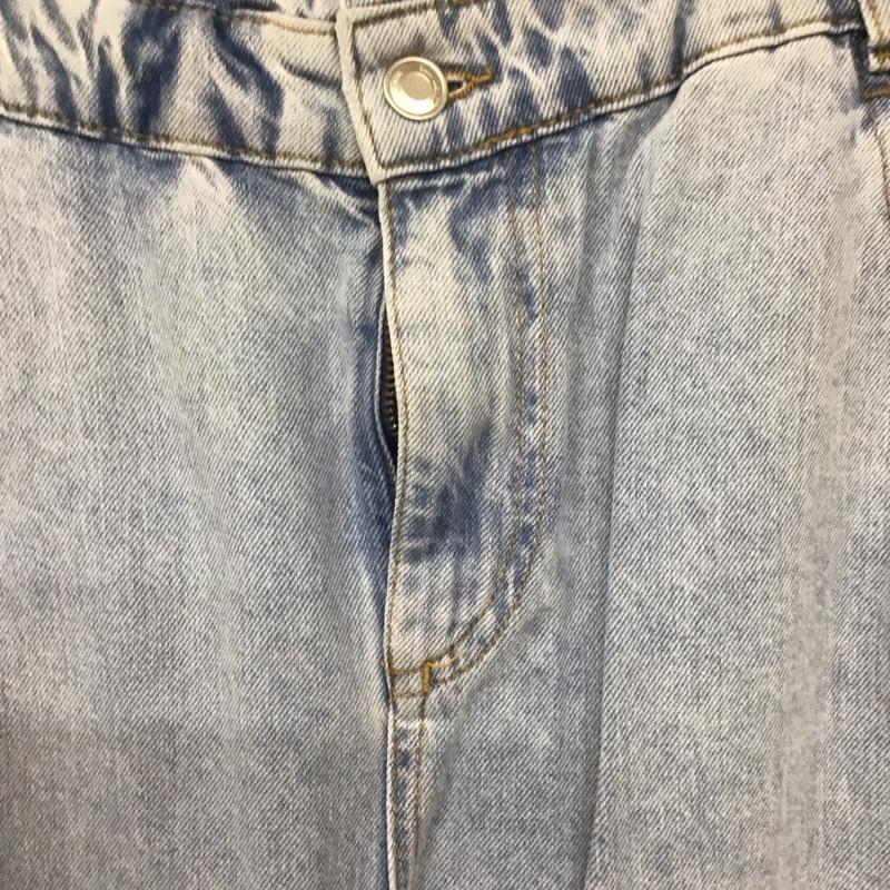 ザラ ZARA パンツ デニム、ジーンズ 34 無地 水色 / ライトブルー /  レディース USED 古着 中古 10130401