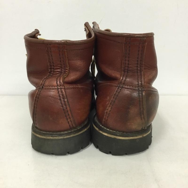 レッドウィング RED WING ブーツ ショートブーツ 09238 6インチ クラシックモック レザー 7E US：7 無地 茶 / ブラウン /  メンズ USED 古着 中古 10145156