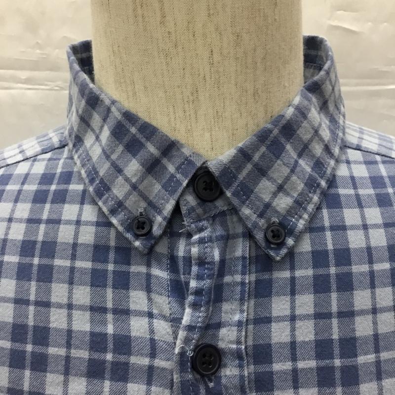 コロンビア Columbia シャツ、ブラウス 長袖 長袖 M チェック 青 / ブルー /  メンズ USED 古着 中古 10108457