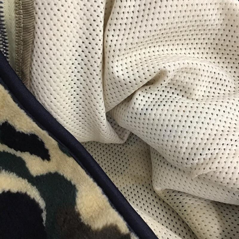 アベイシングエイプ A BATHING APE ジャケット、上着 ジャンパー、ブルゾン フリースジャケット カモ柄 スタンドカラー M カモフラージュ柄・迷彩 黒 / ブラック / X ベージュ / ベージュ / X カーキ / カーキ /  メンズ USED 古着 中古 10139513