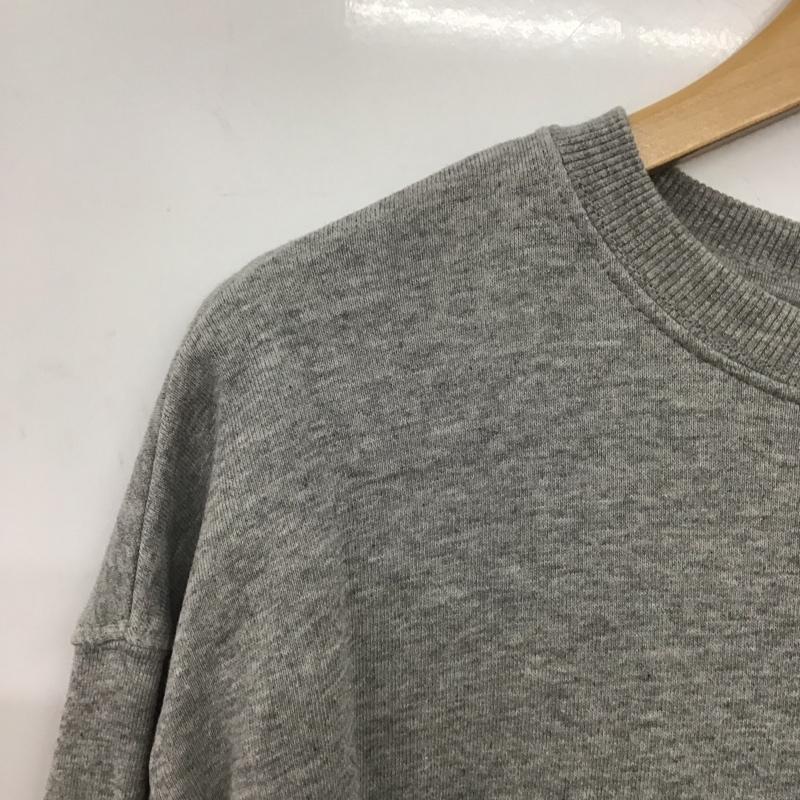 ベイフロー BAYFLOW トレーナー 長袖 カラークルーネックスウェット タグ付 FREE 無地 灰 / グレー /  レディース USED 古着 中古 10147766