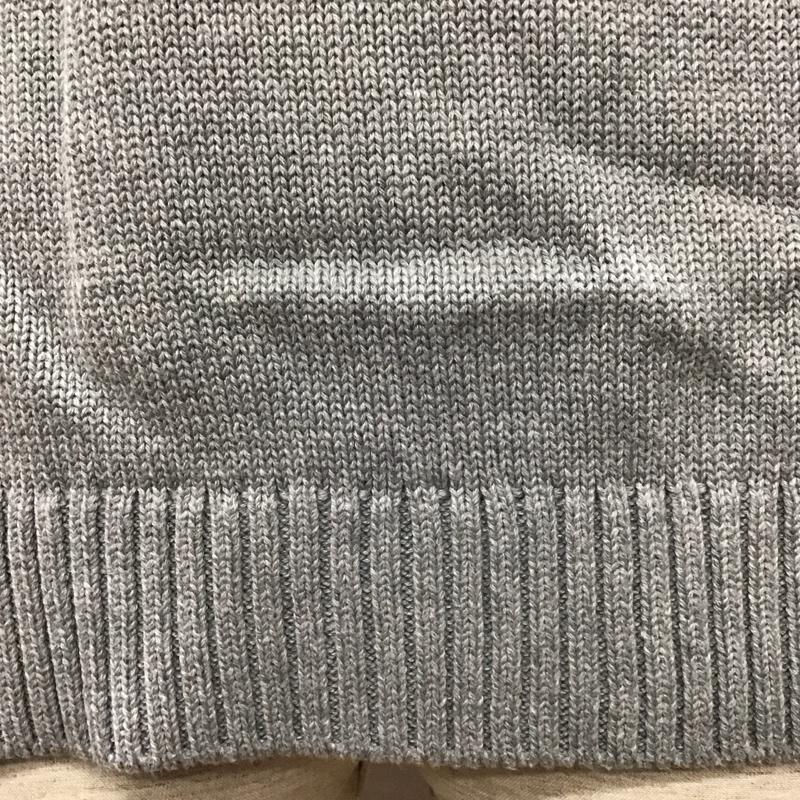 エルエルビーン L.L.Bean ニット、セーター 長袖 長袖ニットカットソー ニット セーター ジップアップネックニット S プリント 灰 / グレー /  メンズ USED 古着 中古 10111457
