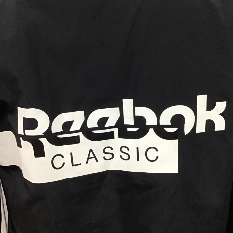リーボック Reebok ジャケット、上着 ジャケット、ブレザー du5048 コーチジャケットリーボッククラシックナイロンジャケット アウター L ロゴ、文字 黒 / ブラック / X 白 / ホワイト /  メンズ USED 古着 中古 10123869
