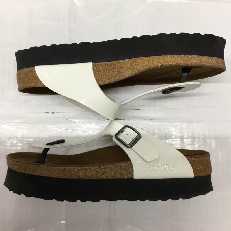 パピリオ Papillio サンダル サンダル GIZEH プラットフォーム トングサンダル BIRKENSTOCK 26cm 26.0cm ロゴ、文字 白 / ホワイト /  メンズ USED 古着 中古 10106456