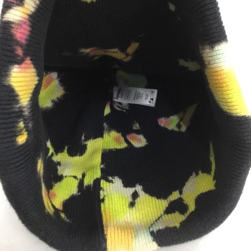 シュプリーム Supreme 帽子 ニット帽 Splatter Dyed Beanie 20SS ロゴ、文字 黒 / ブラック /  メンズ USED 古着 中古 10138489