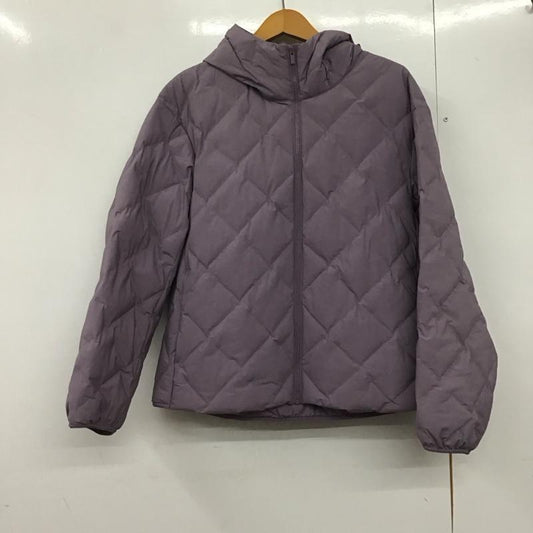 ユニクロ UNIQLO パーカー 長袖 211-469871 パフテックパーカ L 無地 紫 / パープル /  レディース USED 古着 中古 10142799