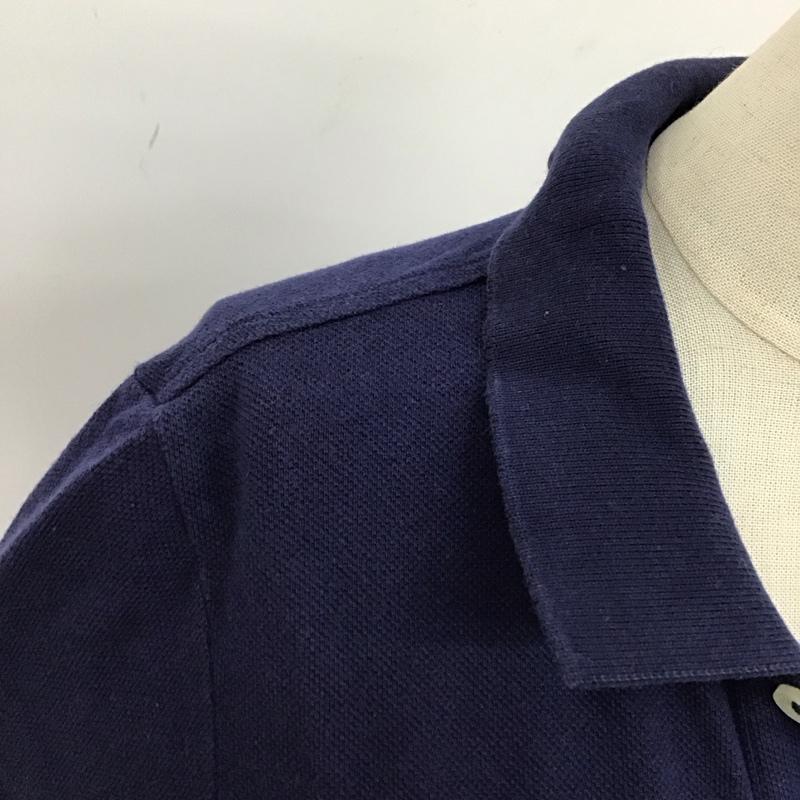 ラルフローレン RALPHLAUREN ポロシャツ 半袖 コットン XS ワンポイント 紺 / ネイビー /  レディース USED 古着 中古 10114074