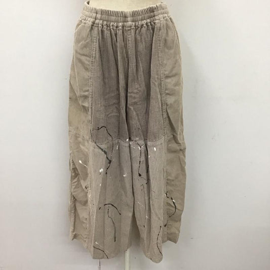 ニコアンド niko and... ボトムス ボトムス ST76DL06SW 3種のハギハギコールパンツ ワイドパンツ コーデュロイ 3  ベージュ / ベージュ /  レディース USED 古着 中古 10118813