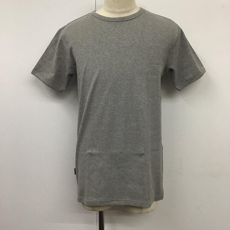 アヴィレックス AVIREX Tシャツ 半袖 半袖カットソー プリントTシャツ クルーネックカットソー XL 無地 灰 / グレー /  メンズ USED 古着 中古 10119293