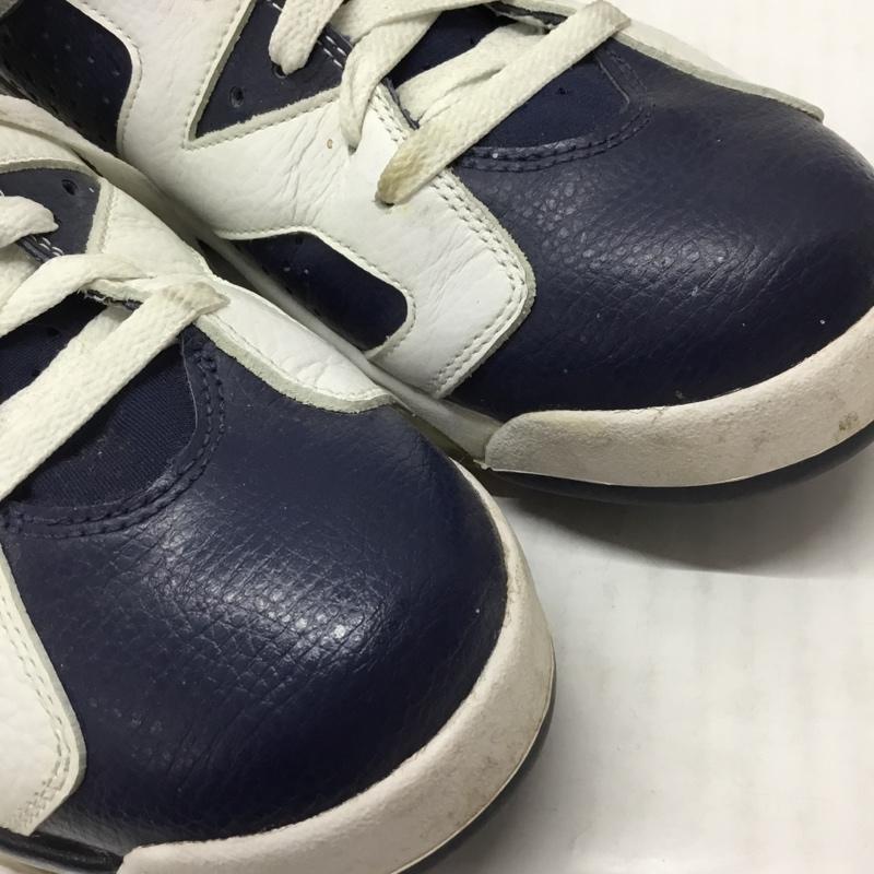 ナイキ NIKE スニーカー スニーカー 384664 130 AIR JORDAN 6 RETRO 28.5cm 箱有 28.5cm ワンポイント 白 / ホワイト / X 紺 / ネイビー /  メンズ USED 古着 中古 10112506