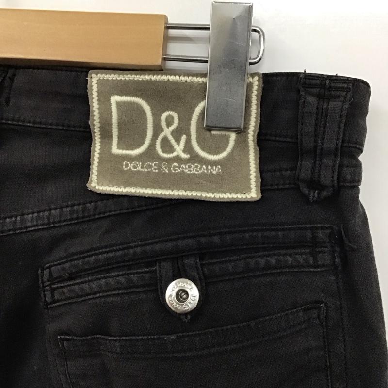 ドルチェアンドガッバーナ DOLCE&GABBANA パンツ スラックス 28インチ 無地 黒 / ブラック /  レディース USED 古着 中古 10130990