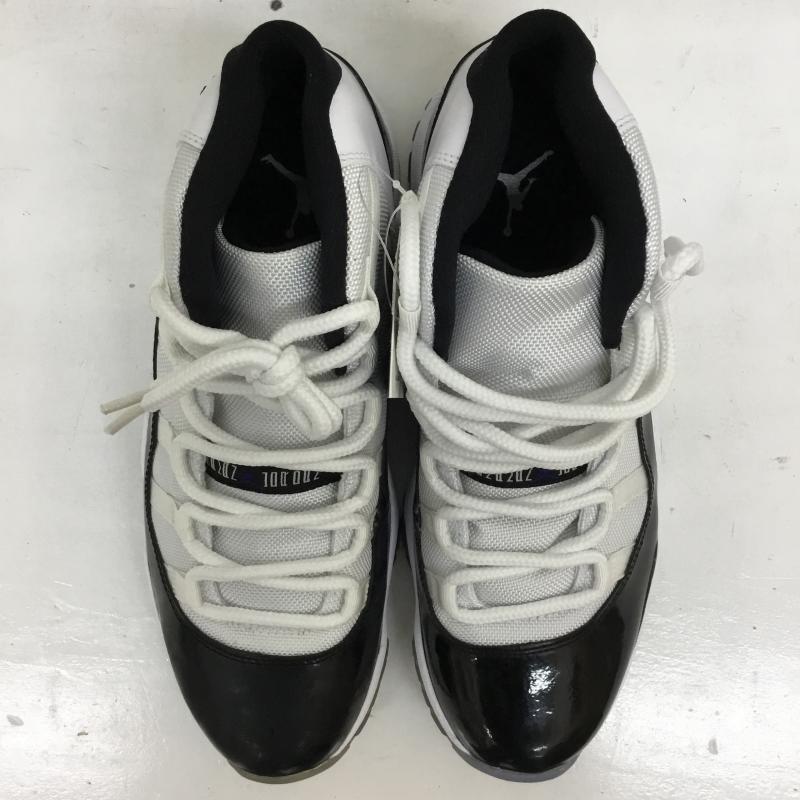 ナイキ NIKE スニーカー スニーカー 378037-107 Nike Air Jordan 11 Retro Concord 2018 ナイキ エアジョーダン11 レトロ コンコルド 2018 28.5cm ロゴ、文字 白 / ホワイト / X 黒 / ブラック /  メンズ USED 古着 中古 10123167