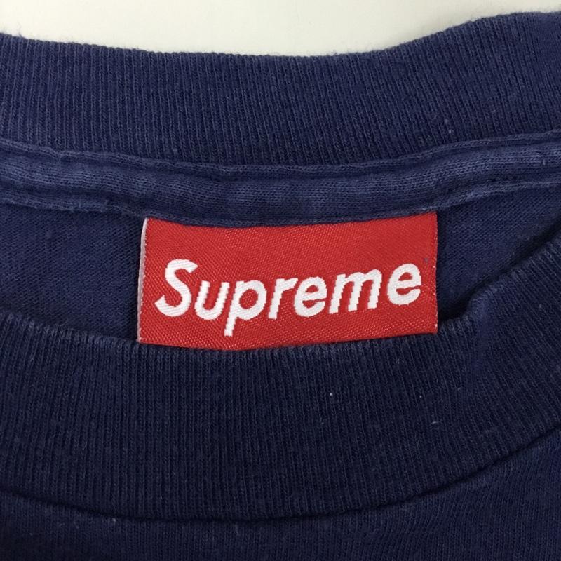 シュプリーム Supreme Tシャツ 半袖 CocaCola box logo L プリント X ロゴ、文字 紺 / ネイビー /  メンズ USED 古着 中古 10108782