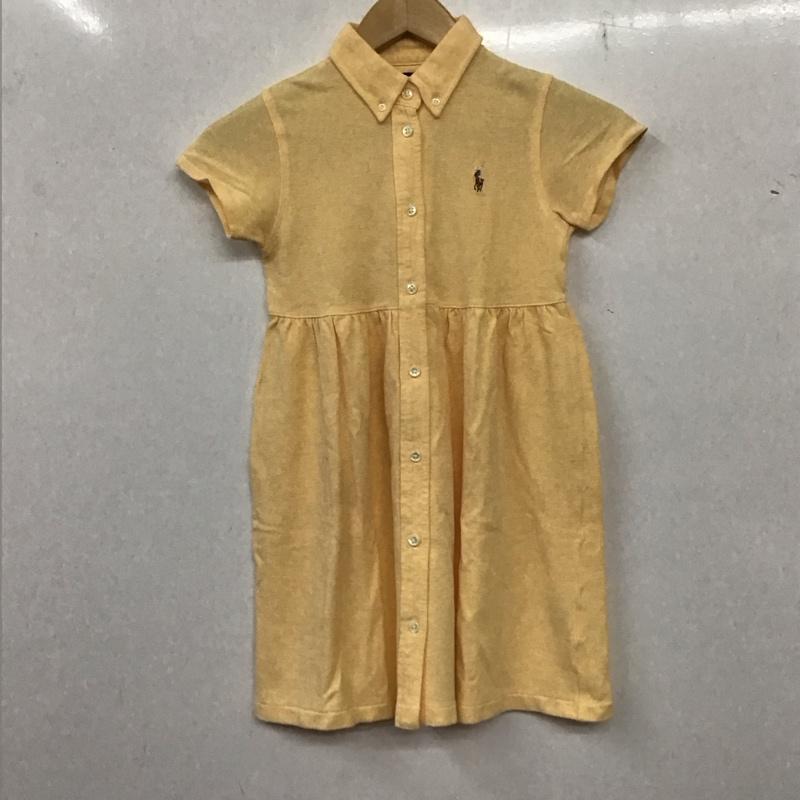 ラルフローレン RALPHLAUREN ワンピース ミニスカート 120cm ワンポイント 橙 / オレンジ /  ガールズ USED 古着 中古 10136961