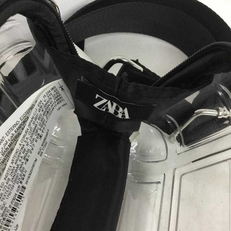 ザラ ZARA ショルダーバッグ ショルダーバッグ 3918 520 087 クリアバッグ ミニバッグ 無地 透明 / クリア / X 黒 / ブラック /  レディース USED 古着 中古 10140482