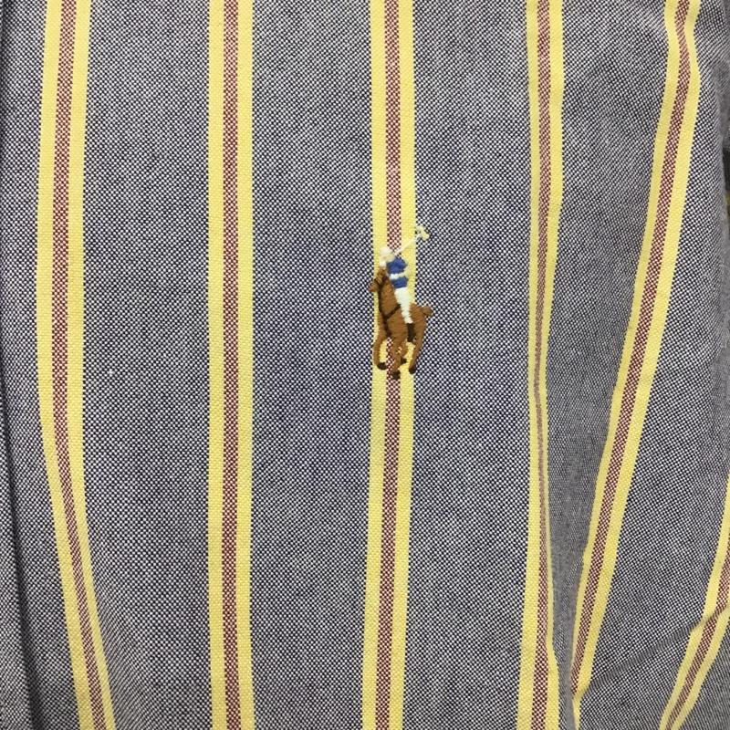 ラルフローレン RALPHLAUREN シャツ、ブラウス 長袖 長袖シャツ ストライプシャツ カジュアルシャツ ボタンダウンシャツ M ストライプ 赤 / レッド / X 黄 / イエロー / X 水色 / ライトブルー /  メンズ USED 古着 中古 10105602