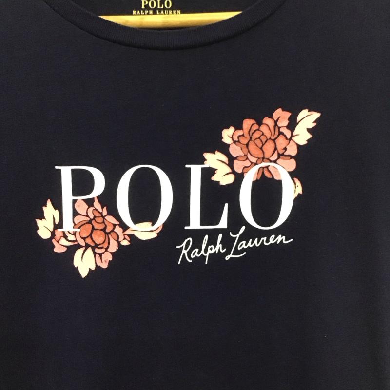 ポロラルフローレン POLO RALPH LAUREN Tシャツ 半袖 150cm プリント 紺 / ネイビー /  ガールズ USED 古着 中古 10140367