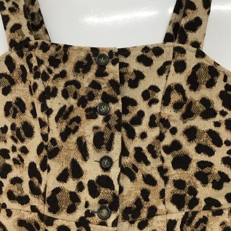 マウジー MOUSSY ワンピース ロングスカート 010cse30-1370 ジャンパースカート フロントボタン 2 ヒョウ柄・レオパード柄 マルチカラー / マルチカラー /  レディース USED 古着 中古 10141298