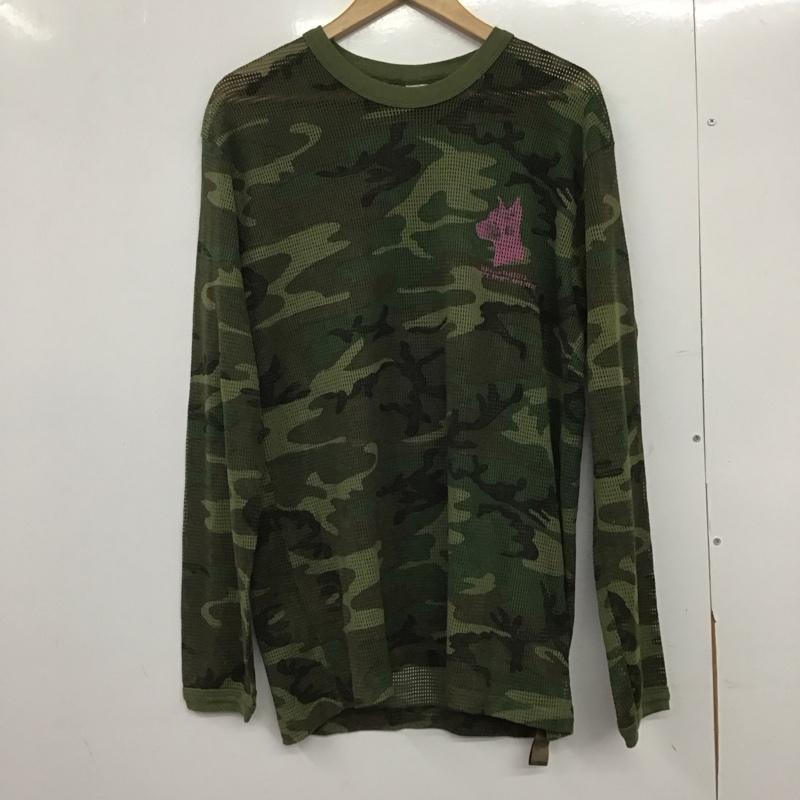 ジャーナルスタンダード トライセクト JOURNAL STANDARD TRISECT Tシャツ 長袖 メッシュ ロンT バックプリント XXL カモフラージュ柄・迷彩 マルチカラー / マルチカラー /  メンズ USED 古着 中古 10146344