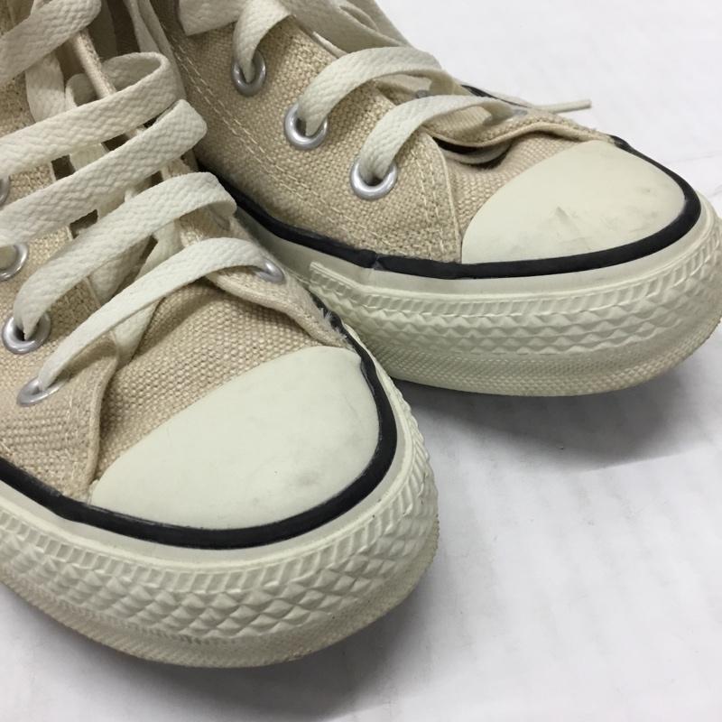 コンバース CONVERSE スニーカー スニーカー 1C298 HEMP HI ヘンプ 23cm 23.0cm ロゴ、文字 アイボリー / アイボリー /  レディース USED 古着 中古 10119081