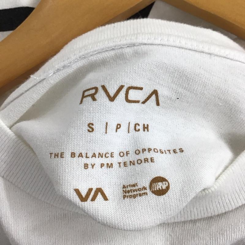 ルーカ RVCA Tシャツ 半袖 半袖カットソー プリントTシャツ クルーネックカットソー S 無地 白 / ホワイト /  メンズ USED 古着 中古 10147324