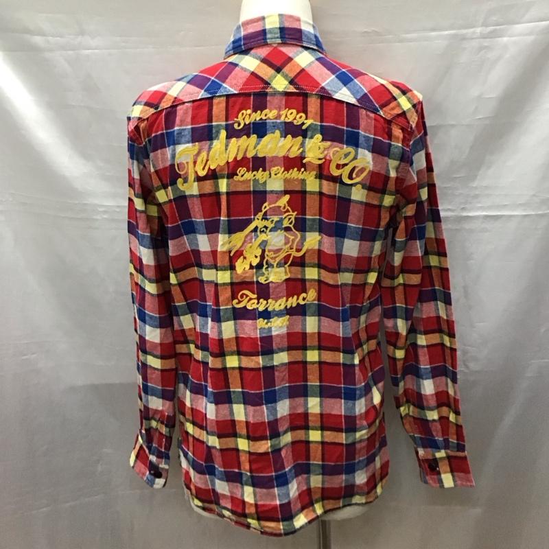 テッドマン TEDMAN シャツ、ブラウス 長袖 長袖シャツ カラーシャツ ポケットシャツ 長袖カットソー チェックシャツ M チェック マルチカラー / マルチカラー /  メンズ USED 古着 中古 10118434