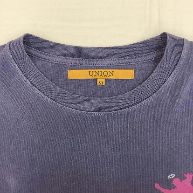 ユニオン UNION Tシャツ 長袖 UNION ORIFINAL BACCDA LS TEE L ロゴ、文字 紫 / パープル /  メンズ USED 古着 中古 10149773