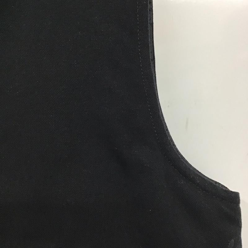 カーハート Carhartt ベスト ベスト ジップアップベスト ノースリーブカットソー アウター M ロゴ、文字 黒 / ブラック /  メンズ USED 古着 中古 10137337