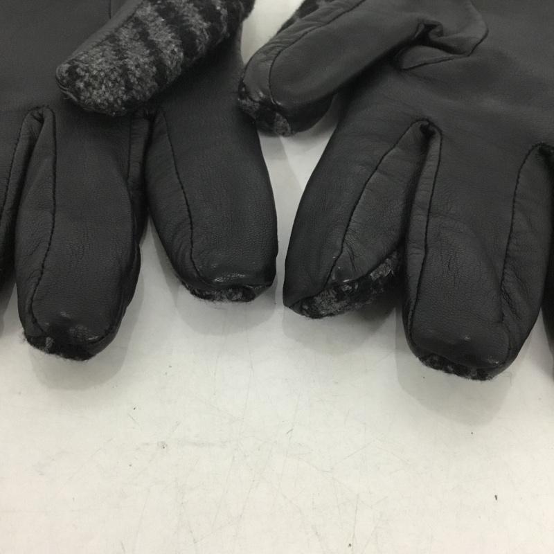 ユナイテッドアローズ UNITED ARROWS ファッション小物 手袋 チェック 黒 / ブラック /  メンズ USED 古着 中古 10146485