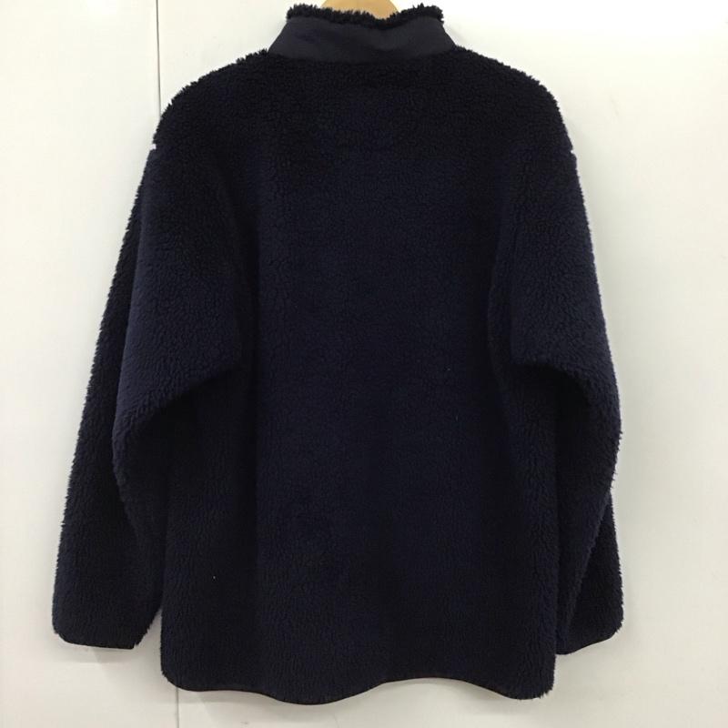 ユニクロ UNIQLO ジャケット、上着 ジャケット、ブレザー 341-443221 WHITEMOUNTAINEERING フリースオーバーサイズプルオーバー M 無地 紺 / ネイビー /  メンズ USED 古着 中古 10130812