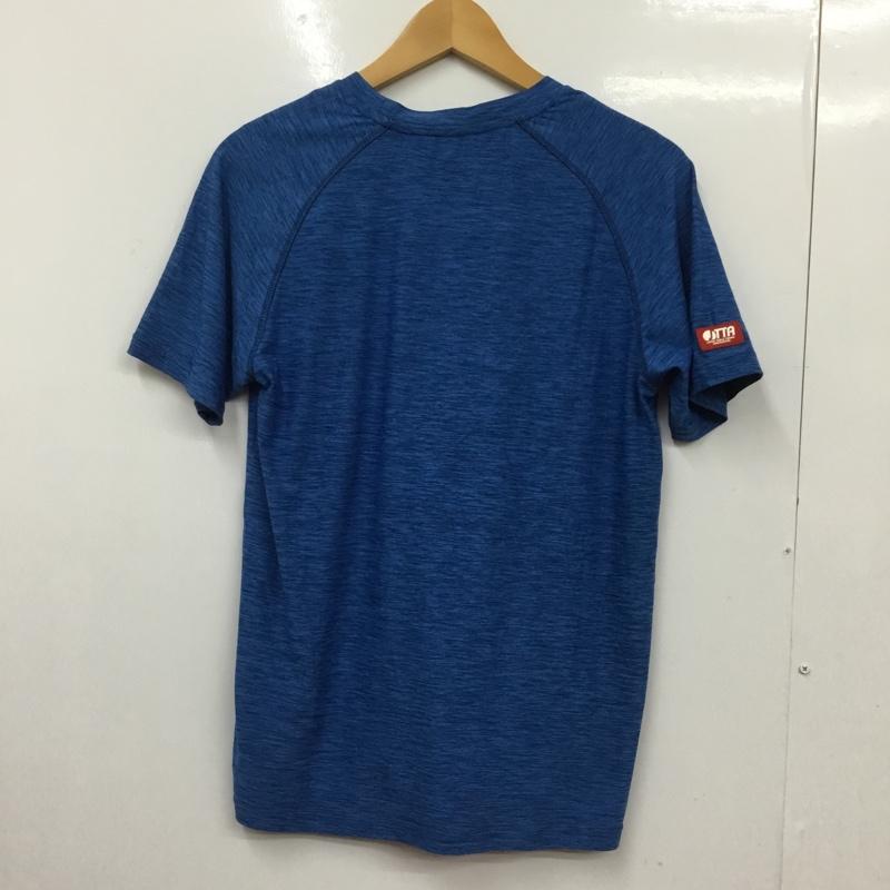 アンドロ andro Tシャツ 半袖 Melage T-shiet Alpha 卓球ウェア スポーツウェア タグ付き XS ロゴ、文字 青 / ブルー /  メンズ USED 古着 中古 10135656