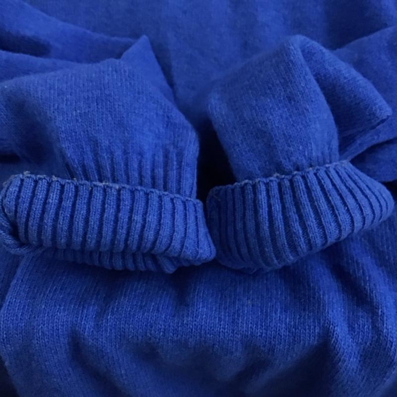 ザラメン ZARA MAN ニット、セーター 長袖 長袖ニットカットソー クルーネック セーター L 無地 青 / ブルー /  メンズ USED 古着 中古 10143175