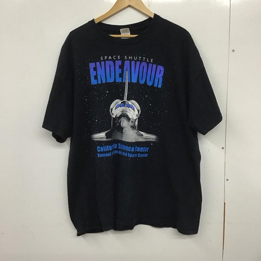 ギルダン GILDAN Tシャツ 半袖 半袖カットソー プリントTシャツ クルーネックカットソー 古着 XL プリント 黒 / ブラック /  メンズ USED 古着 中古 10140653