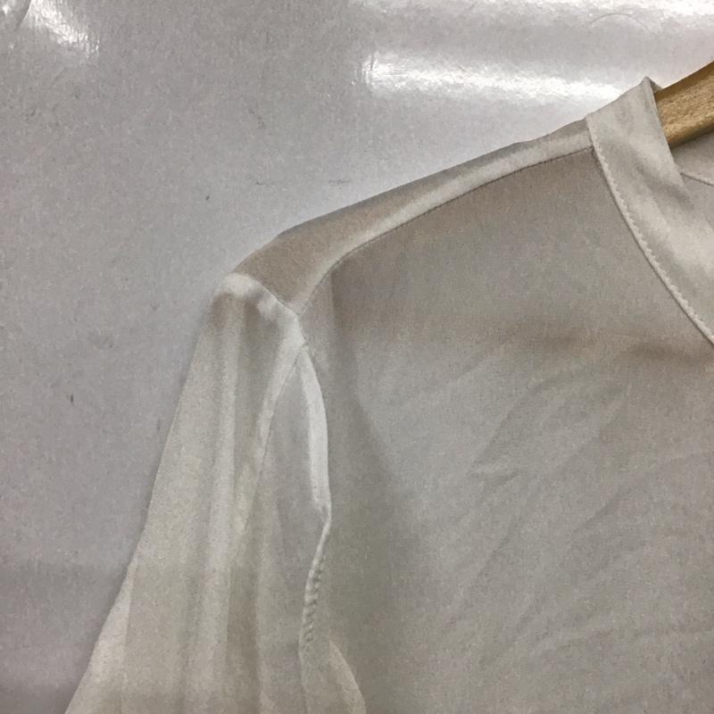 ザラ ZARA シャツ、ブラウス 長袖 L 無地 白 / ホワイト /  レディース USED 古着 中古 10133329
